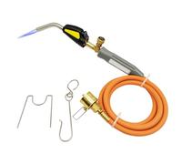 Torcia a Gas, Torcia di Saldatura per Cilindro di Propano con Tubo da 1,5 m e Valvola di Fiamma Regolabile Saldatura Idraulica Interfaccia CGA600 per Saldatura, Accensione, Barbecue