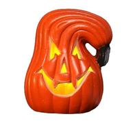 Torcia a LED a zucca, LED di zucca di Halloween | Accendi il sorriso storto spaventoso di Jack Lantern | Luce notturna di zucca, decorazione natalizia cava per patio esterno, tavolo d