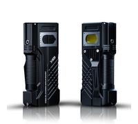 Torcia a LED estremamente luminosa, torcia a LED, ricaricabile, 50000 lumen, 6 modalità di illuminazione, IP67, impermeabile, funzionamento a batteria (6000 mAh), per escursioni, emergenze, campeggio