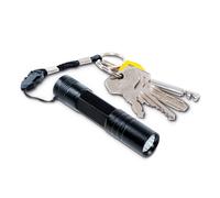 Maul Torcia LED MAULJUNO - torcia LED compatta e adatta per esterni con rimorchio - piccola torcia elettrica con lunga durata e protezione dagli spruzzi d'acqua (IPX4) - nero