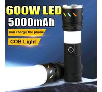 Torcia a LED super luminosa 2025 Torce ricaricabili impermeabili Torcia ultra potente Porta luci da pesca da campeggio