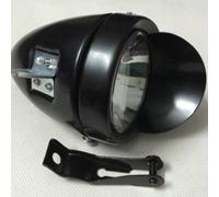 Torcia Bicicletta Fanale Fendinebbia Anteriore Kit Nero/Argento New Stile Retr