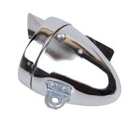 Torcia Bicicletta Fanale Fendinebbia Anteriore Nero/Argento Super Brillante