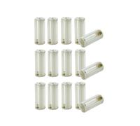 Torcia Cilindrico 3 X AAA Battery Supporto di Plastica Box 15 Pz