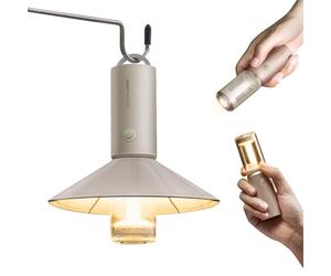 Torcia da Campeggio, Lanterna da Campeggio, USB-C Ricaricabile, 8-50 Ore Luce da Tenda, Paralume Staccabile, 3 Modalità di Illuminazione, Impermeabilità IPX6,Piccola e Leggera, All'aperto, campeggio