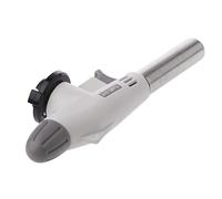Torcia da cucina a gas butano ad accensione automatica, bruciatore a gas per saldatura, riscaldamento, bruciatore a gas, fiamma in metallo, per barbecue, saldatura, brasatura (bianco, 175 mm)