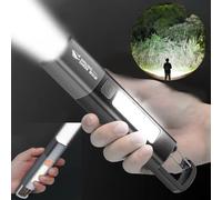 Torcia da esterno SMILING SHARK, portatile, a luce forte, con messa a fuoco variabile, per casa, campeggio, pesca, passeggiate.