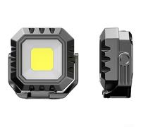 Torcia da lavoro a LED COB ricaricabile, 500 lm, torcia da campeggio con 7 modalità, base magnetica, ricarica di tipo C, compatta per escursioni, giallo (J)