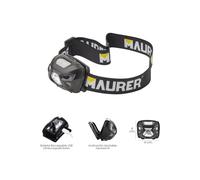 TORCIA DA LAVORO A LED MAURER DA TESTA 2 LUCI FRONTALI CON FASCIA 3W (01141)