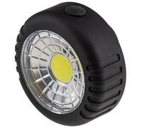 Torcia da lavoro con gancio magnetico, funzionamento a batteria, 3 batterie AAA nere