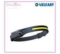 VELAMP Torcia frontale LED ricaricabile 2 in 1 con sensore di movimento