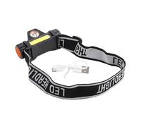 Torcia da testa, casco da saldatura, con batteria integrata e ricarica USB, supporto magnetico, doppia modalità di illuminazione, fascia per saldatura industriale e attività notturne