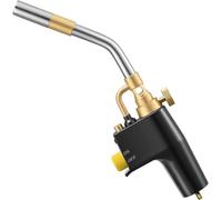 Torcia di propano MAPP, torcia di saldatura, barbecue per saldatura a fiamma propano per saldare per impianto idraulico robusto con accensione piezo per saldatura stripping vernice bottiglie gas non
