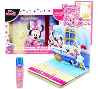 Torcia e libro di Minnie Mouse per bambini - Pacchetto Storytime interattivo con libro di avventura e torcia a 5 suoni più adesivi, altro | Libro audio Minnie Mouse