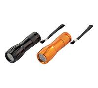 Torcia elettrica a LED alluminio 9,5x2,8x2,8 cm