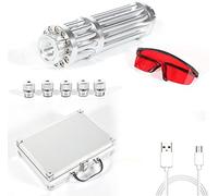 Torcia elettrica a luce blu ad alta potenza, lunghezza focale regolabile 450nm, messa a fuoco 500-1000m, kit penna ricaricabile USB