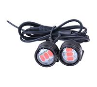 Torcia elettrica ad standby ultra-lunga 2pcs Motorcycle Rearview Speck Eagle Eye 3 LED Flash Strobe Luci rosse Come banca di potenza e accessori da campeggio