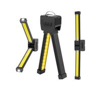 Torcia elettrica della luce del lavoro del LED, lampada della palestra per la posa, 7 ingranaggi di oscuramento, torcia portatile del magnete LED con gancio, pieghevole girevole