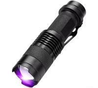 Torcia elettrica della luce nera 365nm con l'alloggio robusto della lega di alluminio per la visualizzazione della tigna del gatto di osservazione dello scorpione e la diagnostica UV (C)