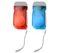 Torcia Elettrica Emergenza, Mini Torcia a LED Portatile e Luce Notturna Multicolore, Bagliore Lenitivo, Generazione di Energia Manuale Ricarica - Miglior Campeggio di Emergenza(Red Blue)