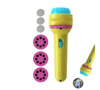 Torcia elettrica Proiettore per bambini, Giocattolo Proiettore Torcia, Giocattolo della lampada della torcia del proiettore, Giocattolo educativo divertente di cognizione prima di coricarsi