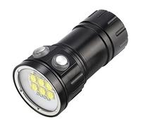 Torcia Elettrica, Torcia Subacquea a LED Impermeabile per Esterni Lega di Alluminio Luce Forte Super Luminosa Acqua e Terra Rosso Blu Bianco, Luci Subacquee