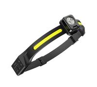 Torcia frontale a LED, fari esterni,Torcia frontale ricaricabile esterna in silicone per la notturna - Grande strumento di illuminazione esterna per campeggio, alpinismo, ciclismo e
