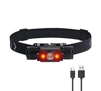 Torcia frontale a LED Faro luminoso leggero ricaricabile USB per lampada da testa 7 modalità di luce per la notte Wo Led faro torcia elettrica ricaricabile USB ricaricabile torcia elettrica led