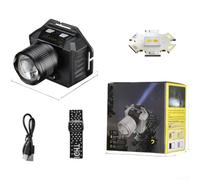 Torcia frontale a LED ricaricabile con sensore di movimento e zoom, 2400 mAh, impermeabile, per corsa, campeggio, escursionismo, pesca, ciclismo, passeggiate con il cane, lavoro notturno, fai da te