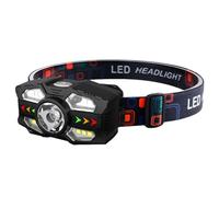 Torcia frontale a LED ricaricabile, torcia frontale a LED ricaricabile,Torcia a testa luminosa ad alto lumen - Testa di ispezione multifunzionale a LED con torcia a luce rossa bianca per pesca