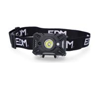 Torcia Frontale LED EDM 36129 Cob 5 W 200 Lm Sensore di luce 7 Funzioni [3 Un