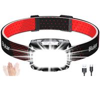 Torcia Frontale LED Ricaricabile 2000 Lumen Super Luminosa Lampada Frontale 8