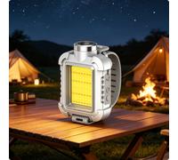 Torcia Frontale LED Ricaricabile Mani Libere Luce Frontale COB per Ciclismo