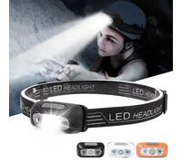 TORCIA FRONTALE LED USB RICARICABILE PROFESSIONALE DA CAMPEGGIO ALL'APERTO