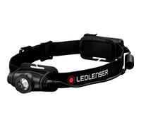 LED LENSER H5C - Lampada frontale a LED H5 Core, 350 lm, nero, 2 AA (batteria sti