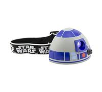Torcia Frontale R2-D2 Star Wars Lampada Frontale Ufficiale per Bambini, Luce da Lettura & Torcia per Esterni, Regalo per Fan Star Wars