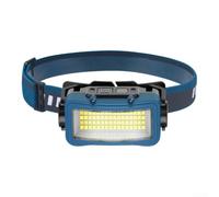 Torcia frontale ricaricabile a LED con controllo gestuale, impermeabile IPX4, per corsa notturna, campeggio, pesca, escursionismo, ciclismo, passeggiate con il cane, messa a fuoco regolabile (C)