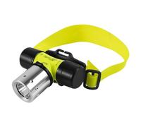 Torcia frontale subacquea ricaricabile, per immersioni subacquee, ad alta intensità, impermeabile, con perline LED, per speleologia, snorkeling