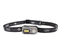 Torcia frontale twin light led luce quadra ricaricabile lumen 100 multifunzione