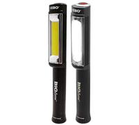 Torcia Ispezione LED BIG Larry con luce rossa d`emergenza Nero