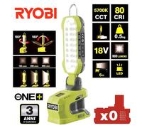 TORCIA LAMPADA A LED X AREE DI LAVORO A BATTERIA 18V (BATTERIA ESCLUSA) "RYOBI"