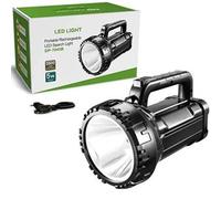 TORCIA LAMPADA FARO PORTATILE LED 5W BATTERIA LUCE EMERGENZA DOPPIA IMPUGNATURA