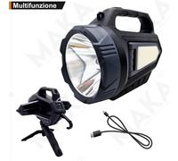 torcia lampada led da campeggio con pannello solare powerbank e treppiedi [EEK: A+++]