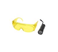 TORCIA LAMPADA UV CERCAFUGHE 9 LED con OCCHIALI x TRACCIANTE CLIMATIZZATORE