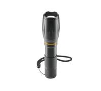 Torcia LED >, batterie, zoom, COB, alluminio, 3 modalità
