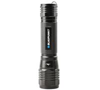 Torcia LED Blaupunkt Super Luminosa 1600 Lumen, 3 Modalità, Fuoco Regolabile, IPX4 Impermeabile, Lega di Alluminio, Lunga Durata, Impugnatura Antiscivolo - Regali Escursionismo Campeggio Emergenze