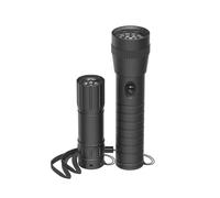 Torcia LED ""FL-DUO"", con batterie, alluminio, set da 2