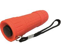 Torcia led in gomma rossa