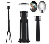 Torcia LED Lampada da campeggio Lanterna da campeggio Zoomabile Luce di emergenza impermeabile portatile per il campeggio, l'escursionismo e la pesca di emergenza, 3 batterie AA (non incluse)