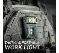 Torcia LED multifunzionale ad angolo regolabile Mini lampada da lavoro per esterni Magnete portatile Luce da campeggio ricaricabile tramite USB